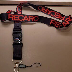RECARO Red & Black Lanyard Racing JDM